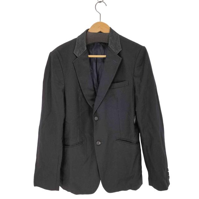 COMME des GARCONS HOMME(コムデギャルソンオム) AD2015 切り替えラペル 2B ウールテーラードジャケット メンズ import：S 【中古】【ブランド古着バズストア】