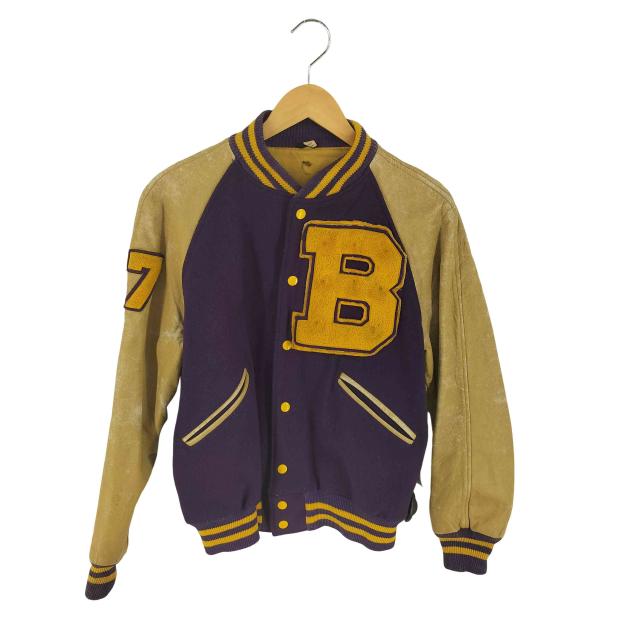 BUTWIN(バトウィン) 60-70s 本革 ウール スタジャン メンズ 40【中古】【ブランド古着バズストア】