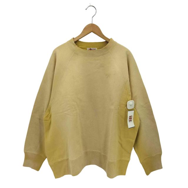 GLADHAND(グラッドハンド) AKOM - SWEAT 10.7Oz GUSSET ACTION SLEEVE 10.7オンス ゲスト アクション ダメージ加工 ラグランスリーブスウェット トレーナー メンズ 【中古】【ブランド古着バズストア】