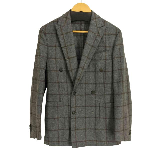 BOGLIOLI(ボリオリ) DOVER チェックダブルブレストテーラードジャケット メンズ  44【中古】【ブランド古着バズストア】