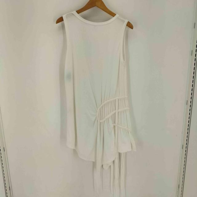 Ys(ワイズ) 25SS COTTON JERSEY CHAIN STITCH SLEEVELESS T コットン