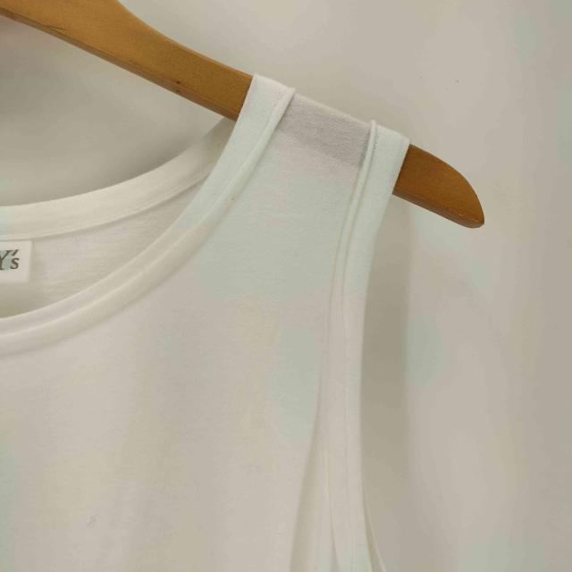 Ys(ワイズ) 25SS COTTON JERSEY CHAIN STITCH SLEEVELESS T コットン