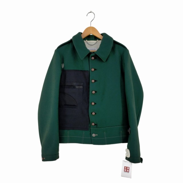 Maison Margiela(メゾンマルジェラ) 21AW 10 Contrasting-panel detail jacket メンズ EUR：50  【中古】【ブランド古着バズストア】の通販はau PAY マーケット ブランド古着のBAZZSTORE(バズストア) au PAY  マーケット－通販サイト