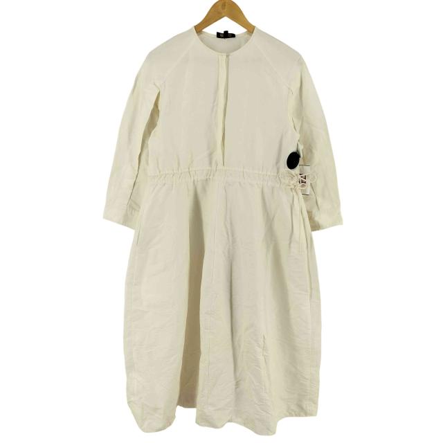 Drawer(ドゥロワー) 22SS ロング丈 ノーカラー ウエストドローコード 