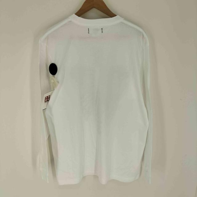 printstar(プリントスター) traitor メタリック ボーン スカル 骸骨 プリント L/S クルーネック Tシャツ Y2K メンズ import：L 【中古】【ブランド古着バズストア】_1
