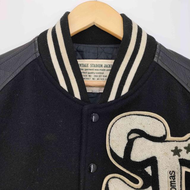USED古着(ユーズドフルギ) {{Vintage Stadium Jacket }} ビックワッペン刺繍 袖カウレザー切替 スタジャン メンズ import：M 【中古】【ブランド古着バズストア】_2