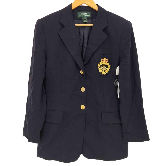 LAUREN RALPH LAUREN(ローレンラルフローレン) 金ボタン 紺ブレ ブレザー レディース  12【中古】【ブランド古着バズストア】の通販は
