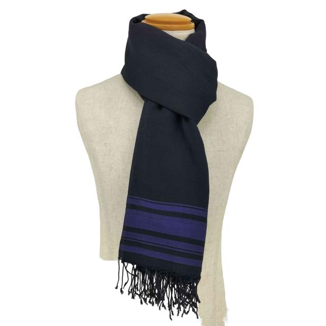 DRIES VAN NOTEN(ドリスヴァンノッテン) インド製 フリンジ コットン ストール メンズ 表記無 【中古】【ブランド古着バズストア】