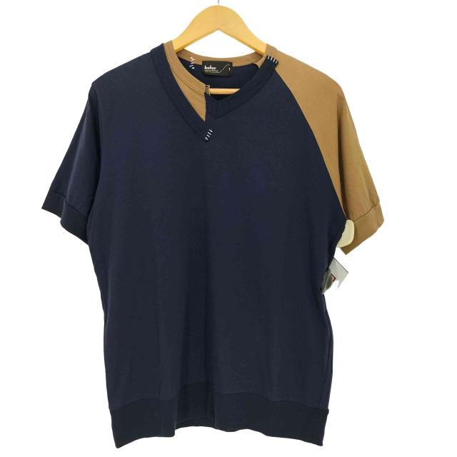 kolor(カラー) 21ss Asymmetric Border Tee ドッキングTシャツ メンズ JPN：1 【中古】【ブランド古着バズストア】