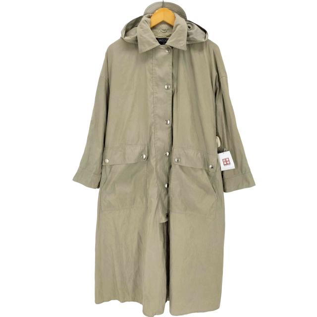 Weekend Max Mara(ウィークエンドマックスマーラ) イタリア製 フーデッドロングコート ドレープ レディース  USA 6【中古】【ブランド古着バズストア】