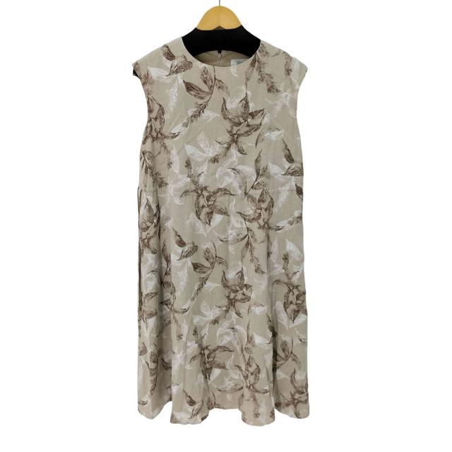 USED古着(ユーズドフルギ) S. ESSENTIALS リネンミックスプリントワンピース レディース JPN：36 【中古】【ブランド古着バズストア】