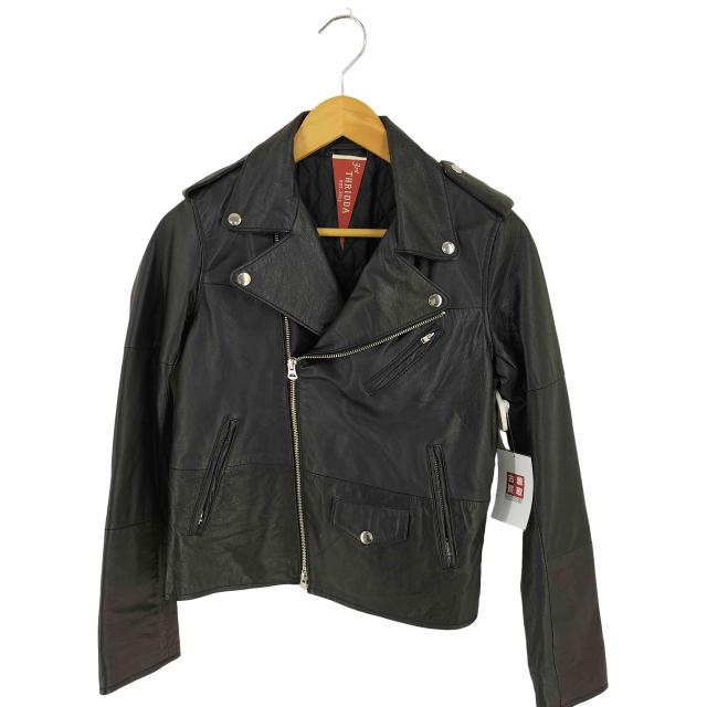 USED古着(ユーズドフルギ) 3rd THRIDDA REAL LEATHER ライダースジャケット レディース 表記無 【中古】【ブランド古着バズストア】