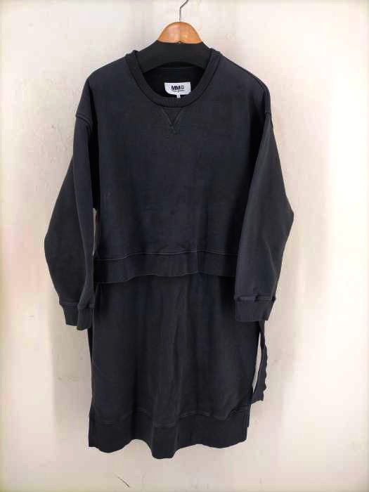 MM6 Maison Margiela(エムエムシックス メゾンマルジェラ) 20AW ガーメントダイスウェットワンピース レディース JPN：S  【中古】【ブラ｜au PAY マーケット