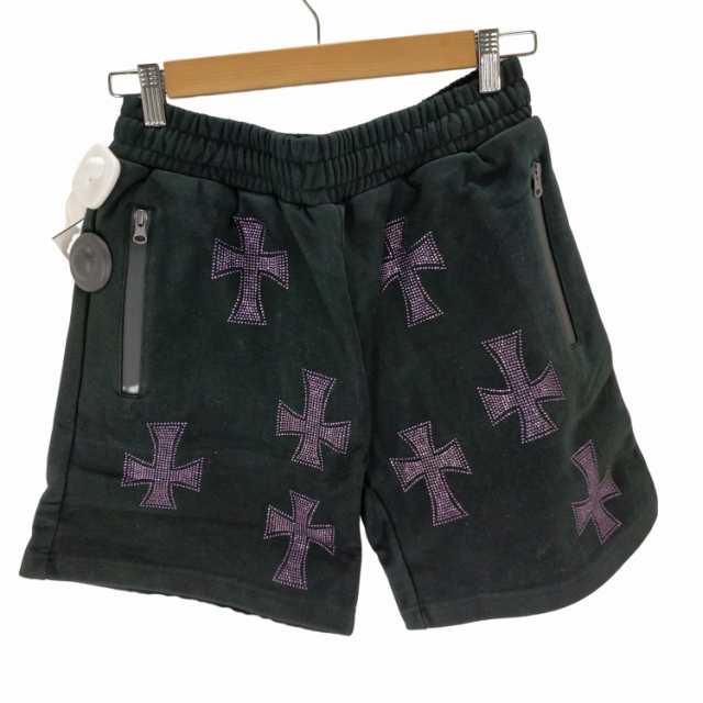 PURPLE CROSS RHINESTONE SHORTS - 通販 - pinehotel.info