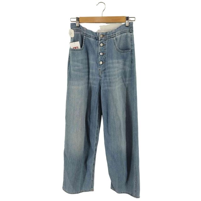 MM6 Maison Margiela(エムエムシックスメゾンマルジェラ) ボタンフライ ハイウエスト デニムパンツ レディース EUR：40-42 【中古】【ブランド古着バズストア】