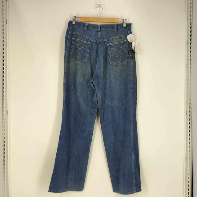 USED古着(ユーズドフルギ) 70s SCOVILLジップ ライトオンス ワイドデニム ランチデニム メンズ  18【中古】【ブランド古着バズストア】 USED古着(ユーズドフルギ) 70s SCOVILLジップ ライトオンス ワイド