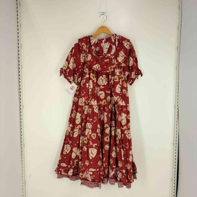 PINK HOUSE(ピンクハウス) misako aoki  sweets lop ear bunnyミディワンピース レディース 表記無 【中古】【ブランド古着バズストア】_1