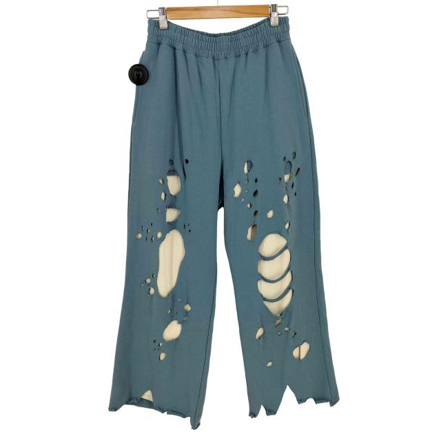 USED古着(ユーズドフルギ) AMOK MAN Damage Layered Sweat Pants メンズ JPN：M 【中古】【ブランド古着バズストア】