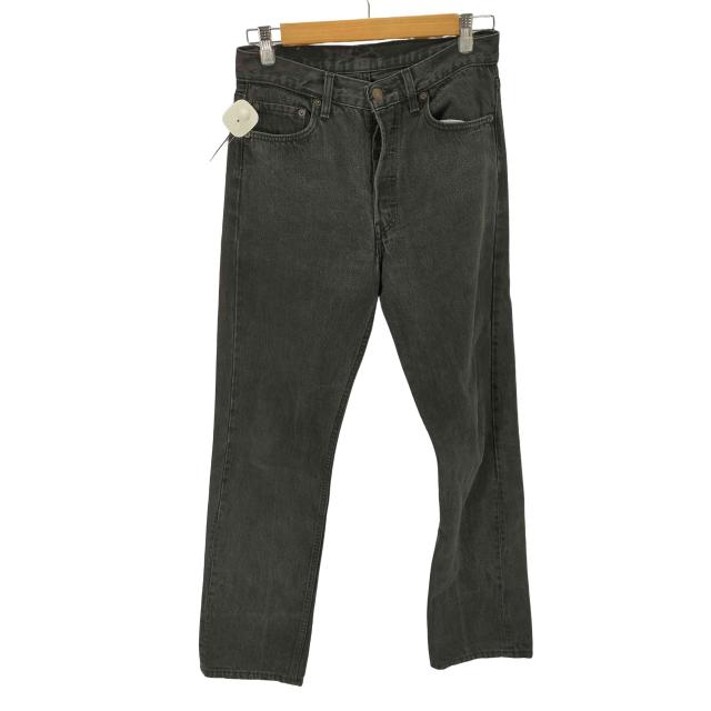 Levis(リーバイス) 95年 USA製 501 刻印522 後染め ブラックデニムパンツ メンズ  30×32【中古】【ブランド古着バズストア】