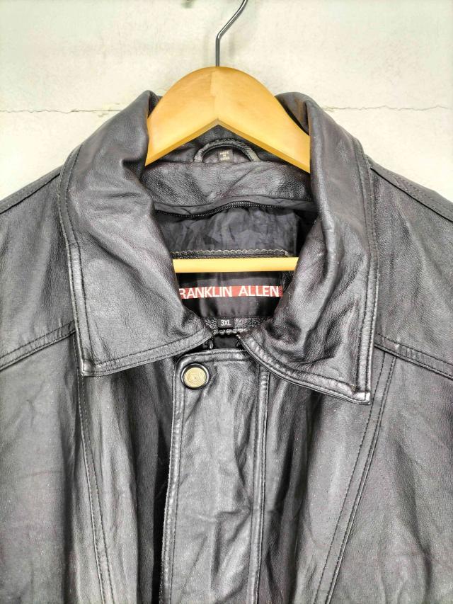 USED古着(ユーズドフルギ) FRANKLIN ALLENビッグサイズレザーハーフ