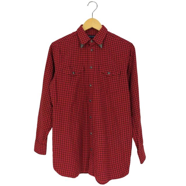 RRL RALPH LAUREN ネルシャツ エルボーパッチ チェック柄 S RALPH