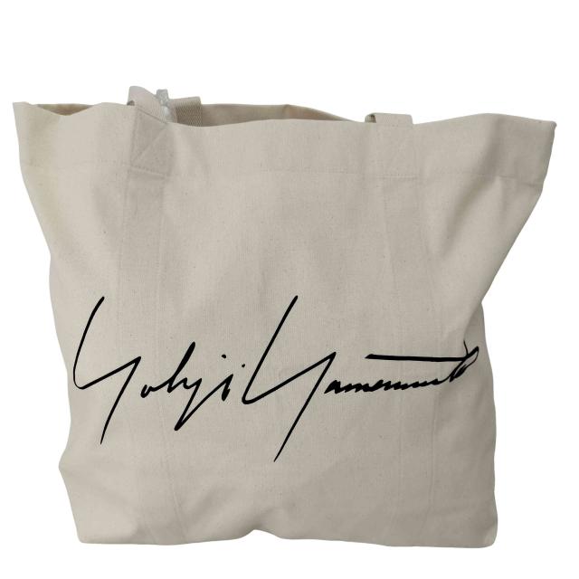 Yohji Yamamoto(ヨウジヤマモト) シグネチャーロゴキャンバストートバッグ  メンズ ONE SIZE 【中古】【ブランド古着バズストア】
