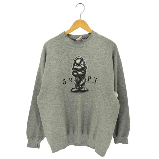 USED古着(ユーズドフルギ) grumpy キャラクタープリント モックネック クルーネックスウェット メンズ 表記無 【中古】【ブランド古着バズストア】