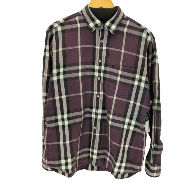 BURBERRY LONDON(バーバリーロンドン) レギュラーカラーL/S チェックシャツ メンズ import：L 【中古】【ブランド古着バズストア】