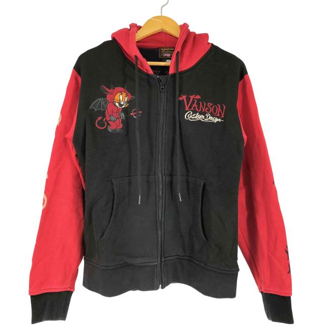 VANSON(バンソン) デビル ジップパーカー メンズ import：M 【中古】【ブランド古着バズストア】