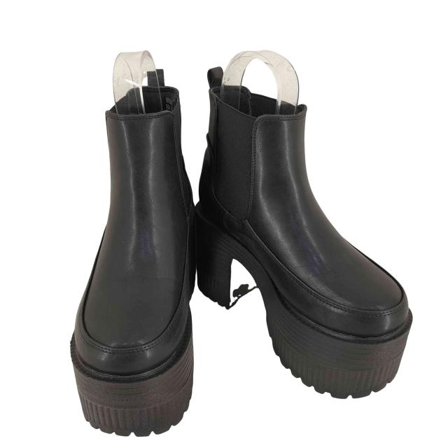 YOSUKE U.S.A(ヨースケユーエスエー) 厚底トラックソールサイドゴアブーツ レディース  M【中古】【ブランド古着バズストア】