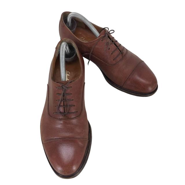 Salvatore Ferragamo(サルヴァトーレフェラガモ) イタリア製 プレーントゥ レザーシューズ メンズ UK：7.5EE 【中古】【ブランド古着バズストア】