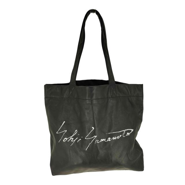discord Yohji Yamamoto(ディスコードヨウジヤマモト) 24AW Signature TOTE L シグネチャー トート レザー バッグ メンズ 表記無 【中古】【ブランド古着バズストア】の通販は 65,989円