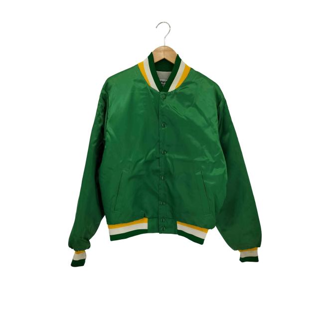 SWINGSTER(スウィングスター) 80s USA製 HAWAII カレッジ刺繍 ナイロンスタジャン メンズ import：M 【中古】【ブランド古着バズストア】