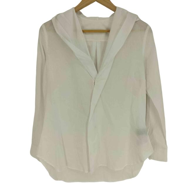 Yohji Yamamoto(ヨウジヤマモト) collection 25SS 100/-KHADI DRAPED DETAIL HOOD DRESS レディース JPN：1 【中古】【ブランド古着バズストア】