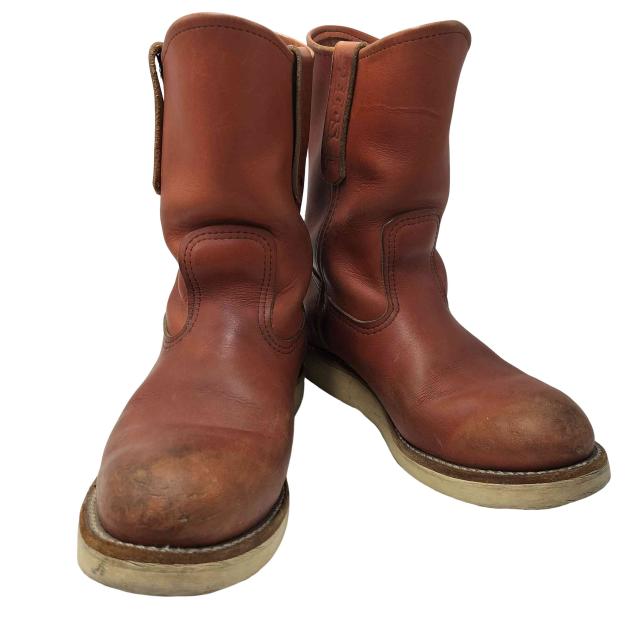 RED WING(レッドウィング) USA製 Pecos ペコス 羽タグ レザー エンジニアブーツ レディース JPN：23.5 D【中古】【ブランド古着バズストア】
