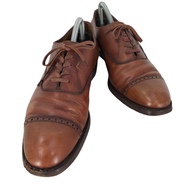 BROOKS BROTHERS(ブルックスブラザーズ) イングランド製 パンチドキャップトゥ 内羽根 レザーシューズ メンズ 表記無 【中古】【ブランド古着バズストア】