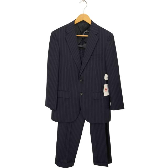 BURBERRY LONDON(バーバリーロンドン) ストライプ シルク混 ウール 2Bテーラードジャケット スーツセットアップ メンズ 表記無 【中古】【ブランド古着バズストア】