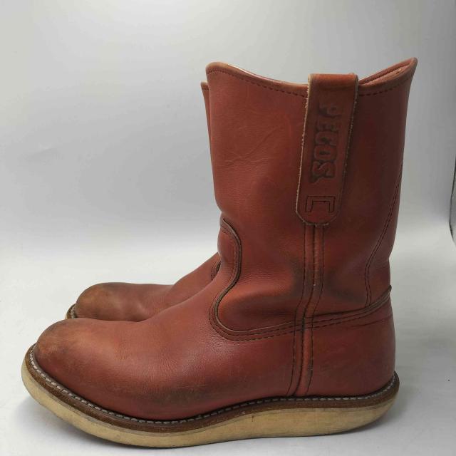 RED WING(レッドウィング) USA製 Pecos ペコス 羽タグ レザー エンジニアブーツ レディース JPN：23.5 D【中古】【ブランド古着バズストア】_1