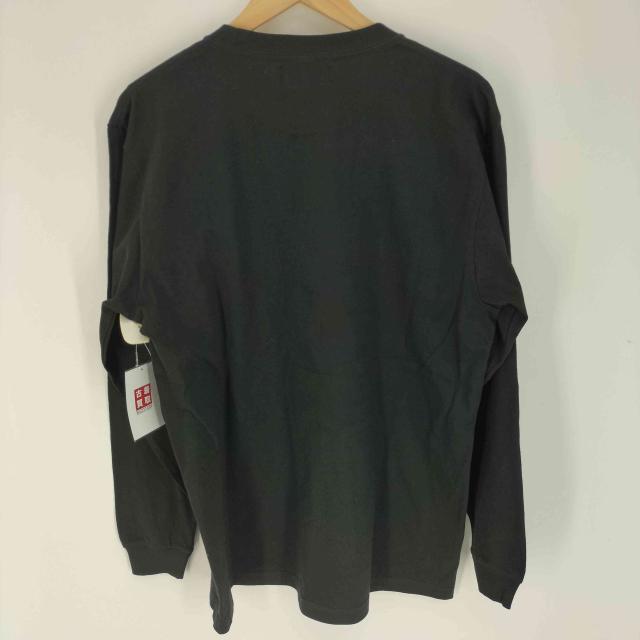 printstar(プリントスター) traitor メタリック ボーン スカル 骸骨 プリント L/S クルーネック Tシャツ メンズ import：L 【中古】【ブランド古着バズストア】_1