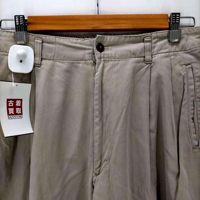 ISSEY MIYAKE(イッセイミヤケ) 90-00S 黒タグ 2タック コットン ツイル 