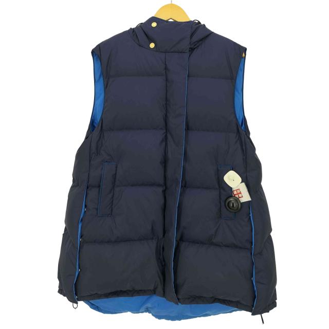 トゥモローランドコレクション リナイロン フーデッドダウンジレ