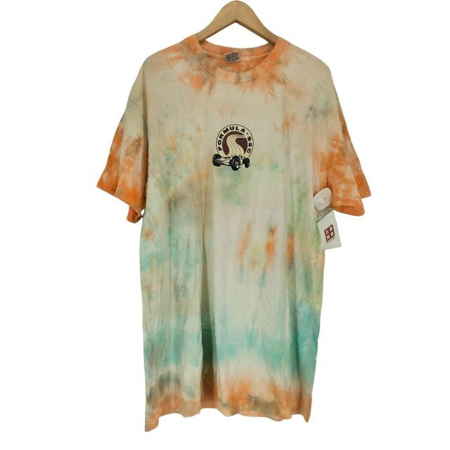 Stussy(ステューシー) 90s USA製 白タグ 袖裾シングル FORMULA タイダイ柄両面プリントクルーネックTシャツ メンズ JPN：XL 【中古】【ブランド古着バズストア】