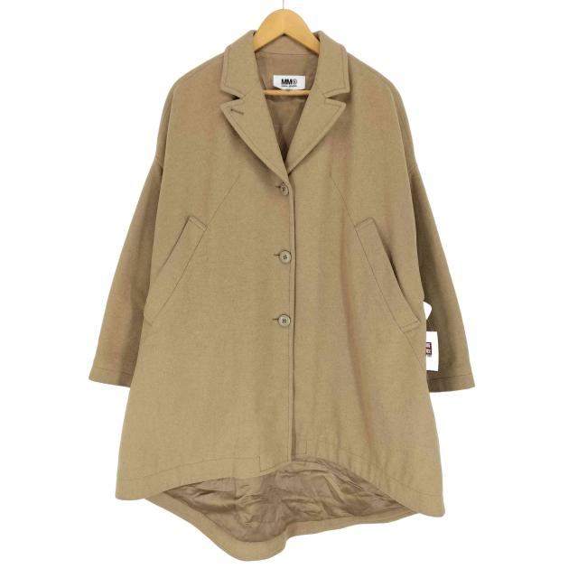 MM6 オーバーサイズダブルプレストコート/38/ウール OVERSIZED DOUBLE