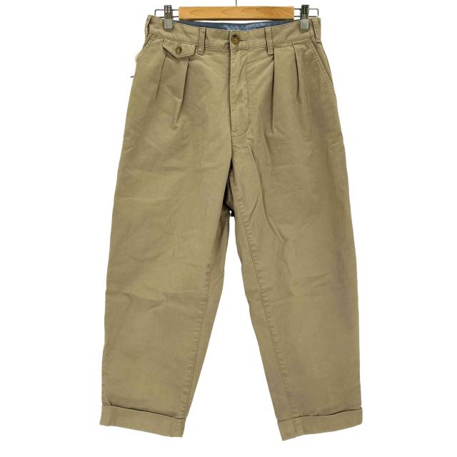 BEAMS＋(ビームスプラス) 2 Pleats Tapered Twill チノパンツ メンズ JPN：S 【中古】【ブランド古着バズストア】