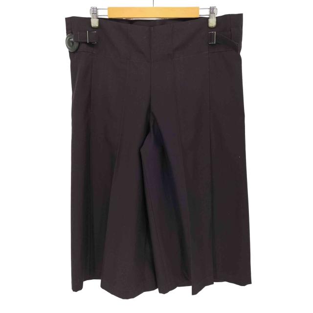 me ISSEY MIYAKE(ミー イッセイミヤケ) 19AW Wool Mix Flat Bottom 袴型タック ワイドパンツ レディース 表記無 【中古】【ブランド古着バズストア】
