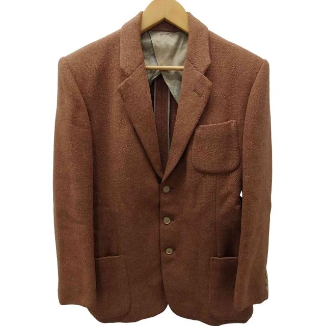 USED古着(ユーズドフルギ) 50S Harris Tweed PURE WOOL 裏地総柄 背抜き ウール ツイード 3B テーラード ジャケット 1959年製 メンズ 表記無 【中古】【ブランド古着バズストア】