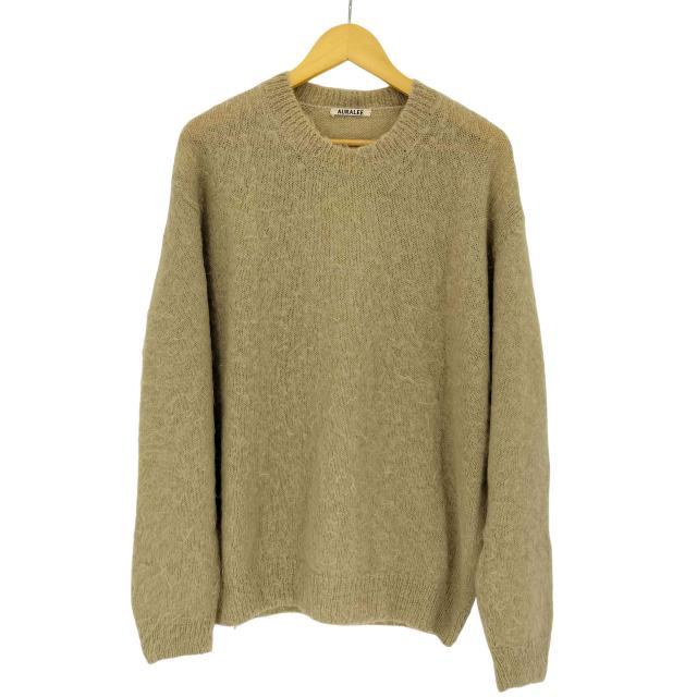 AURALEE(オーラリー) 21aw BRUSHED SUPER KID MOHAIR KNIT P/O メンズ JPN：4 【中古】【ブランド古着バズストア】