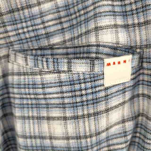 MARNI(マルニ) MA COTTON CHECK TROUSERS WITH DRAWSTRING BOTTOM