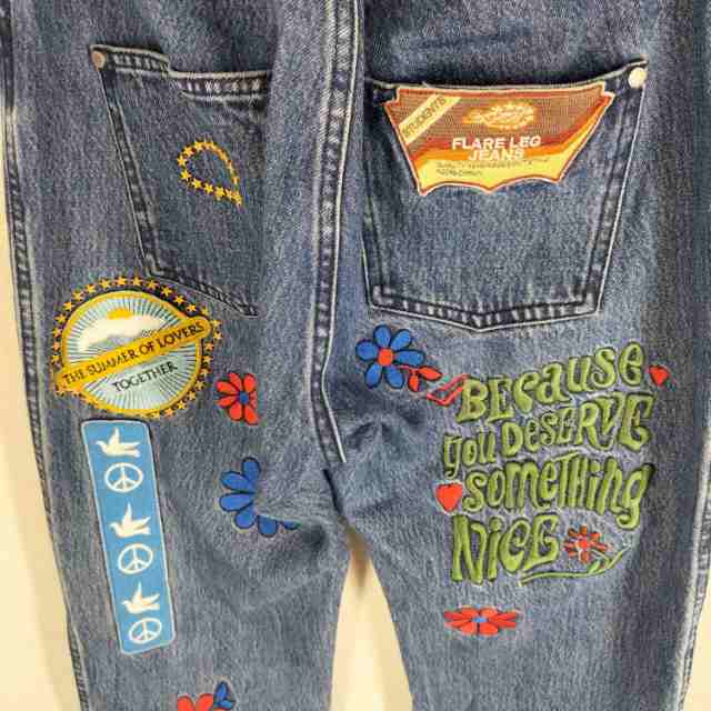 USED古着(ユーズドフルギ) {{AFB}} Patched Flare Denim パッチフレアデニム メンズ JPN：L 【中古】【ブランド古着バズストア】の通販はau  PAY マーケット - ブランド古着のBAZZSTORE(バズストア) | au PAY マーケット－通販サイト