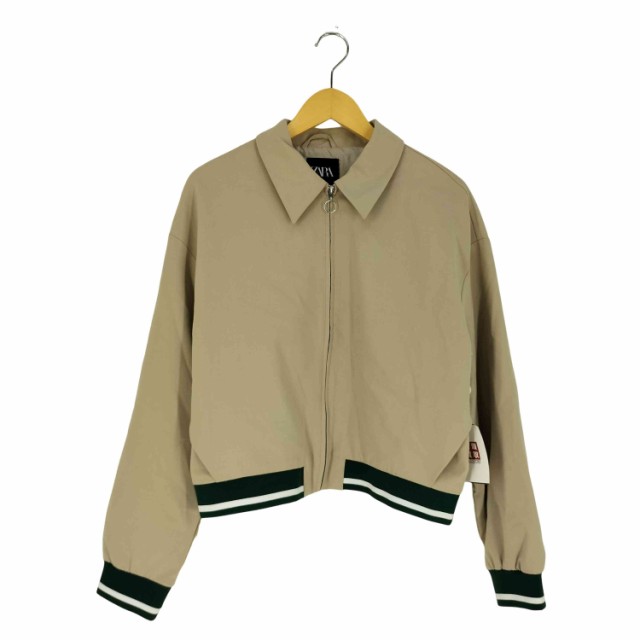 ZARA(ザラ) コントラストテープ ジャケット レディース import：L 【中古】【ブランド古着バズストア】の通販は
